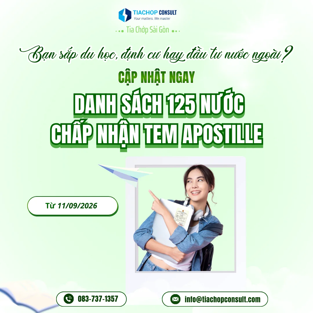 TCSG DANH SÁCH 125 QUỐC GIA CHẤP NHẬN TEM APOSTILLE TỪ VIỆT NAM