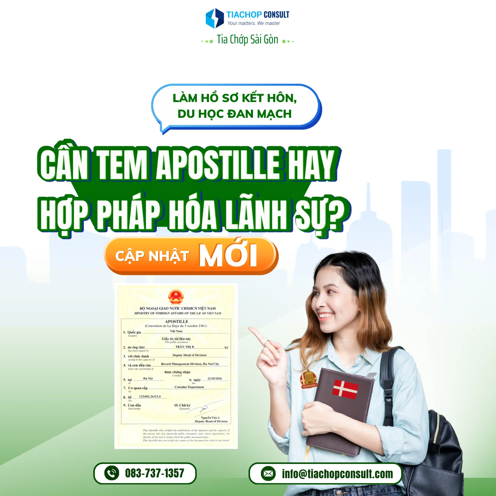 TCSG [P8] Apostille khác gì hợp pháp hóa lãnh sự Đừng làm nhầm khi chuẩn bị hồ sơ Đan Mạch
